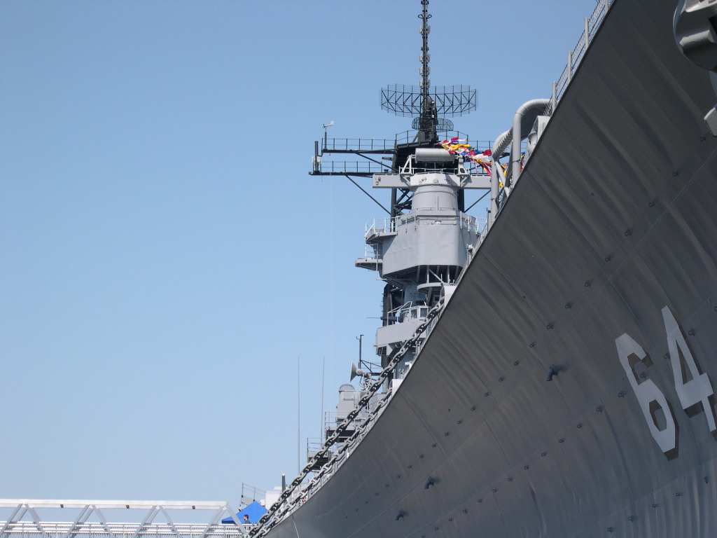 Norfolk - U.S.S. Wisconsin 2 - Another from the Bow