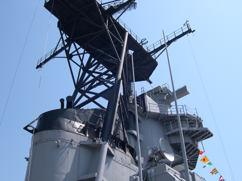 Norfolk - U.S.S. Wisconsin 12 - Closeup of the Main Tower