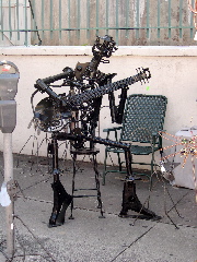 Sidewalk Art Show - Guitarist Sculpture