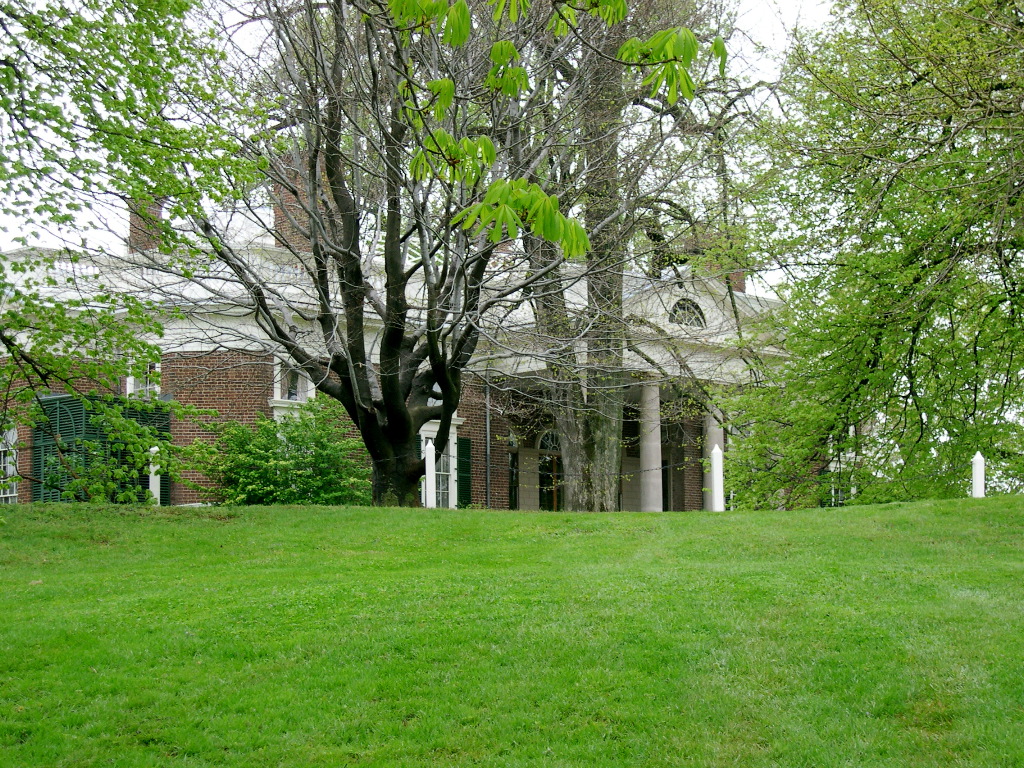 Charlottesville - Montecello - Front View Through the Trees (Home of Thomas Jefferson)